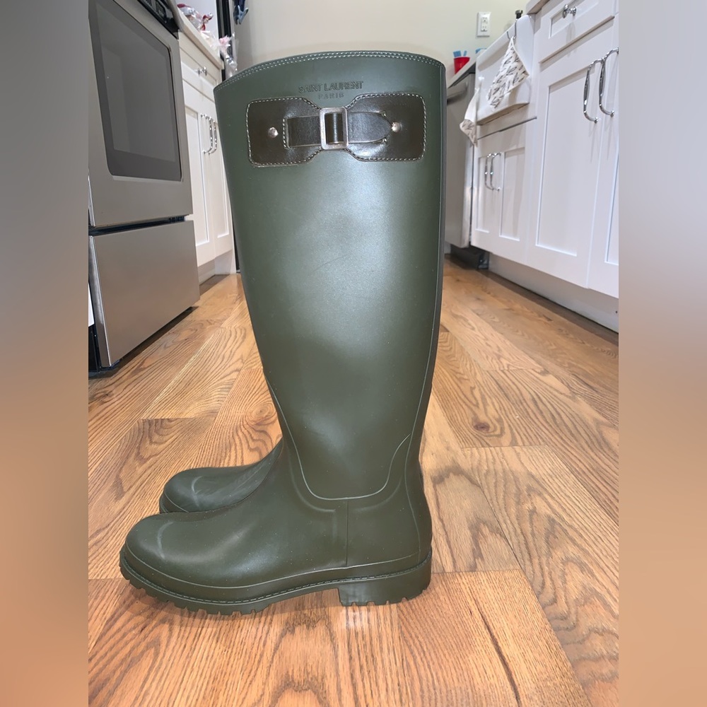 YSL rain boots